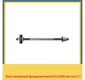Болт анкерный фундаментный М12х300 мм тип 2.1 в Усть-Каменогорске