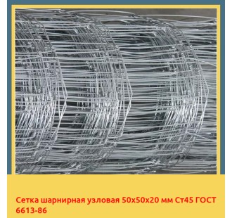 Сетка шарнирная узловая 50х50х20 мм Ст45 ГОСТ 6613-86 в Усть-Каменогорске