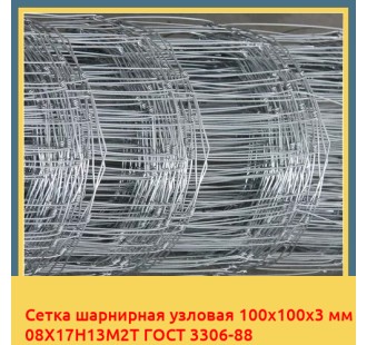 Сетка шарнирная узловая 100х100х3 мм 08Х17Н13М2Т ГОСТ 3306-88 в Усть-Каменогорске